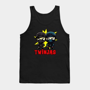 Twinjas Ninja Twins Siblings Twin Boys Tank Top